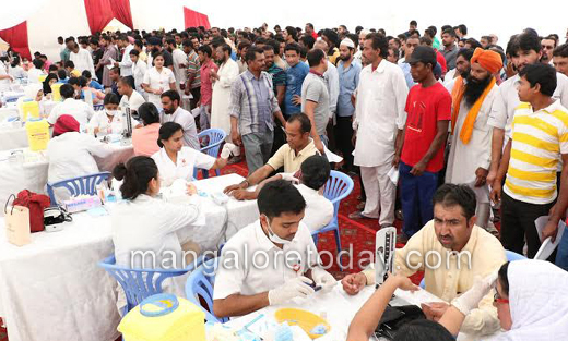 free health camp at Thumbay 2